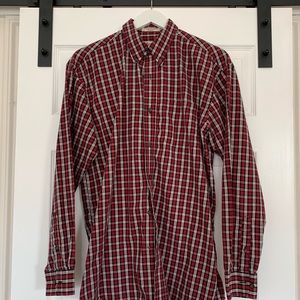 Men’s plaid dress shirt